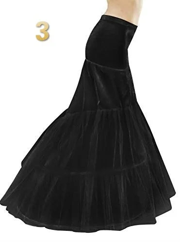 Black Petticoats for Wedding Dress Crinoline jupon tulle mariage enaguas saiote novia anagua de vestido de noiva underskirt