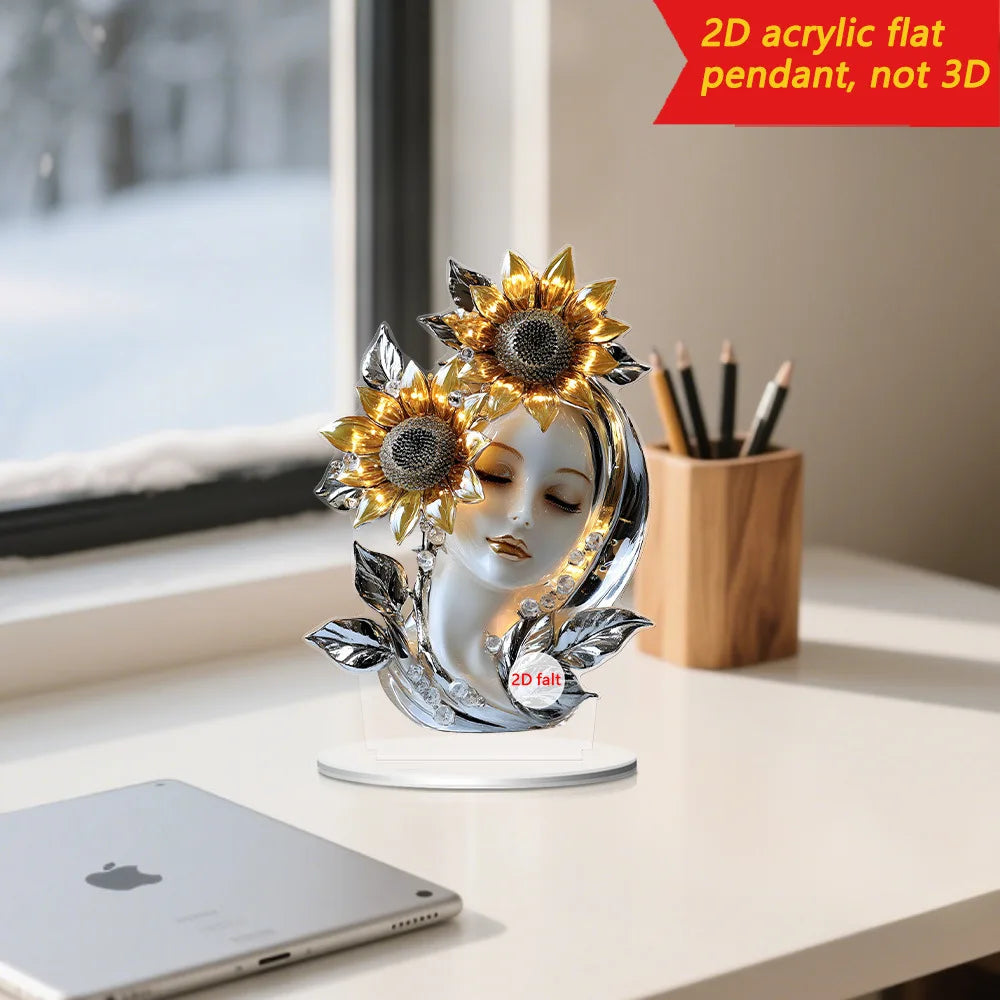 Crystal Rose Flower Figurine Glass Princess Style Dreamy Rose Flower Ornament Gift For Lady Home Table Wedding Decor