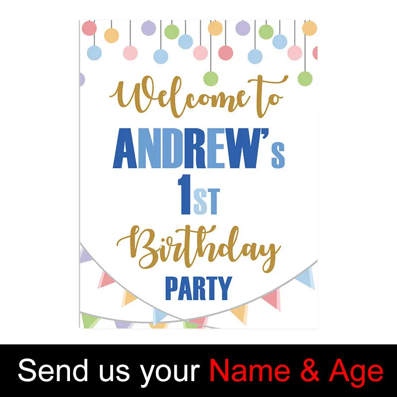 Custom Baby Shower Welcome Sign Board Mosaic Customized Personalized Welcome Baby Shower Sign for Baby Shower Birthday Decoratio