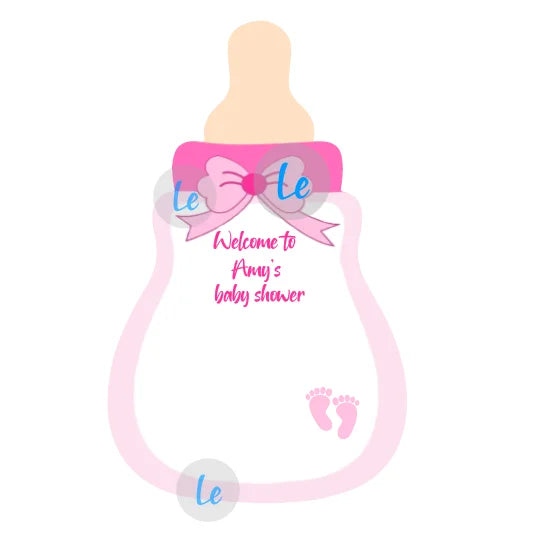 Custom Baby Shower Gift Card For Guests Candy Baptism Invitation Boy Girl Birthday Party Decoration Gender Reveal Supplies DIY