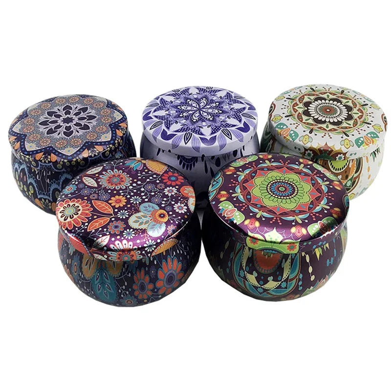 Cute Mini Tin Box Chocolate Cookie Gift Boxes Cookie Candy Tea Storage Boxes Jewelry Tin Jar Drum Tinplate Box Food Container