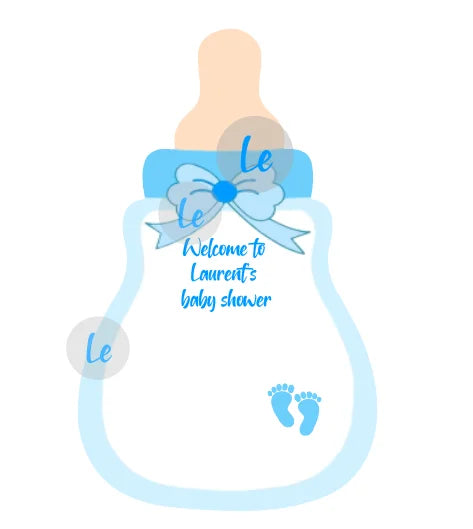 Custom Baby Shower Gift Card For Guests Candy Baptism Invitation Boy Girl Birthday Party Decoration Gender Reveal Supplies DIY