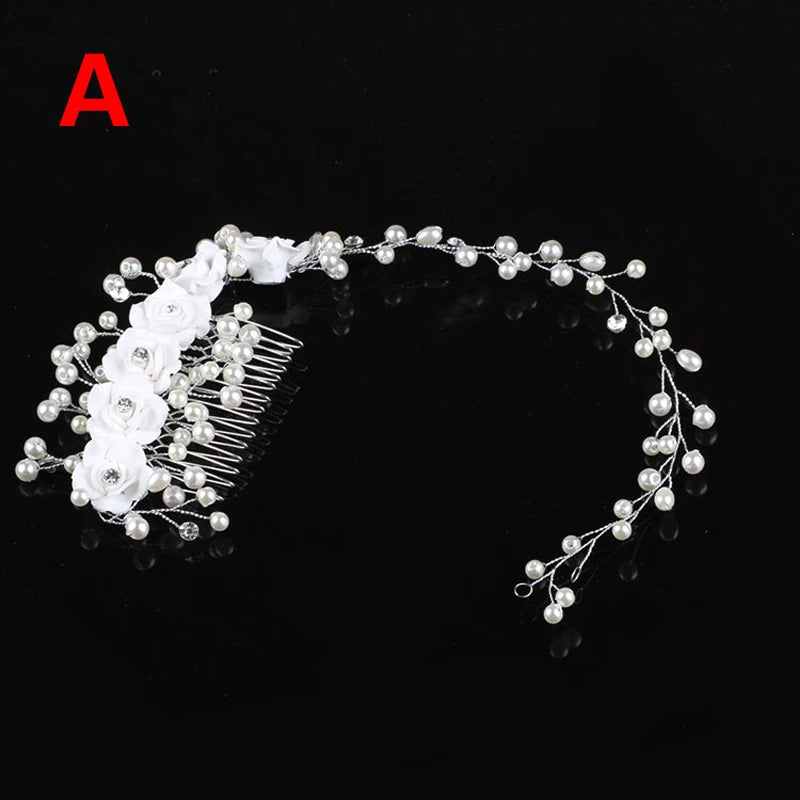 Crystal Wedding Hair Combs Miraculous Women Headbands Accessories Flower Bridal Headpiece Clip Bride Jewelry Gift