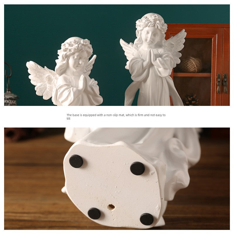 Angel Portrait Sculpture Resin Scandinavian Living Room Decoration