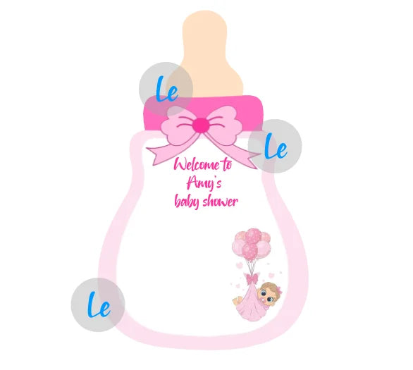 Custom Baby Shower Gift Card For Guests Candy Baptism Invitation Boy Girl Birthday Party Decoration Gender Reveal Supplies DIY