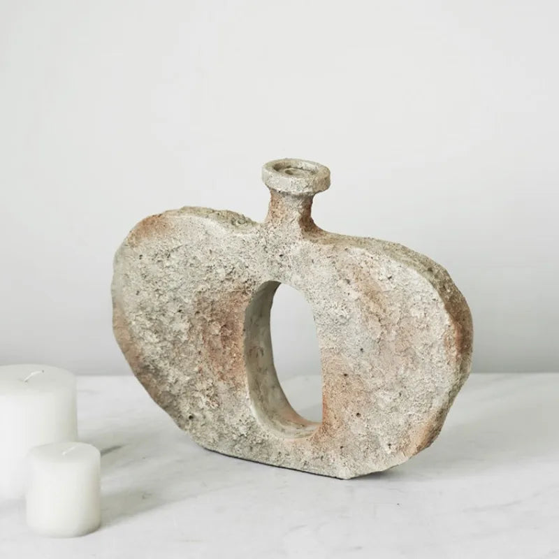 Artisan Textured Sculptural Vases