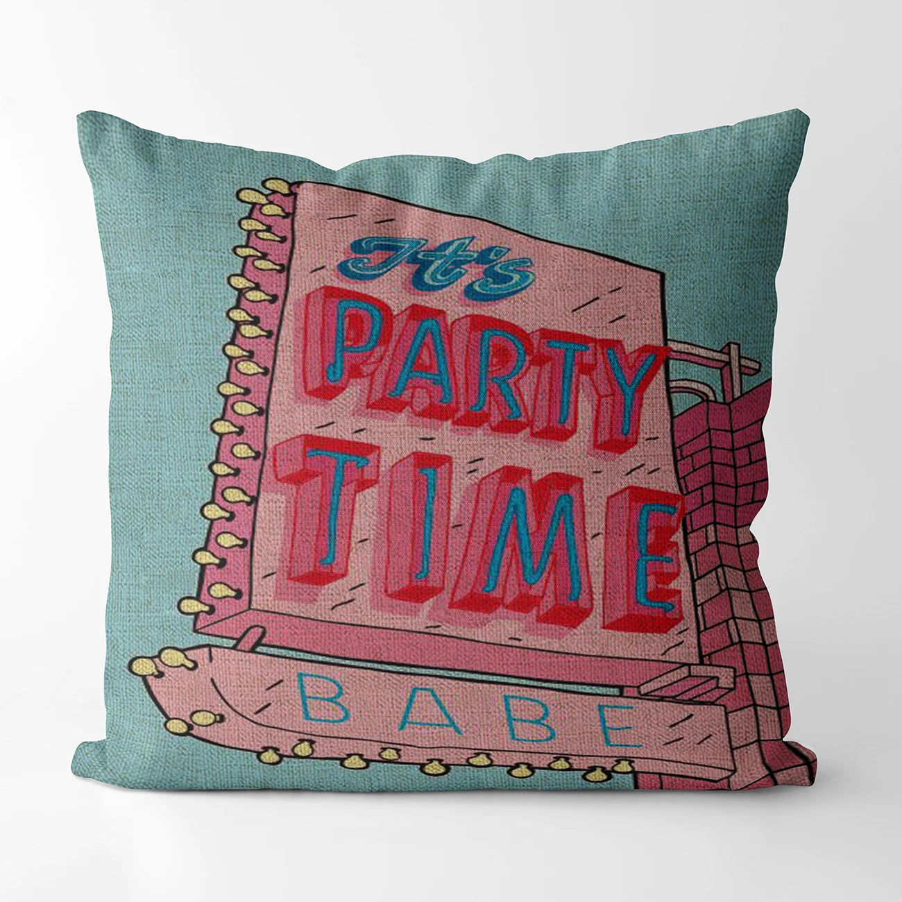 Vintage Pink Square Custom Made Cushion Cover Adult Children  Customize Pillowcase Home Housewarming Birthday Gifts