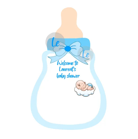 Custom Baby Shower Gift Card For Guests Candy Baptism Invitation Boy Girl Birthday Party Decoration Gender Reveal Supplies DIY
