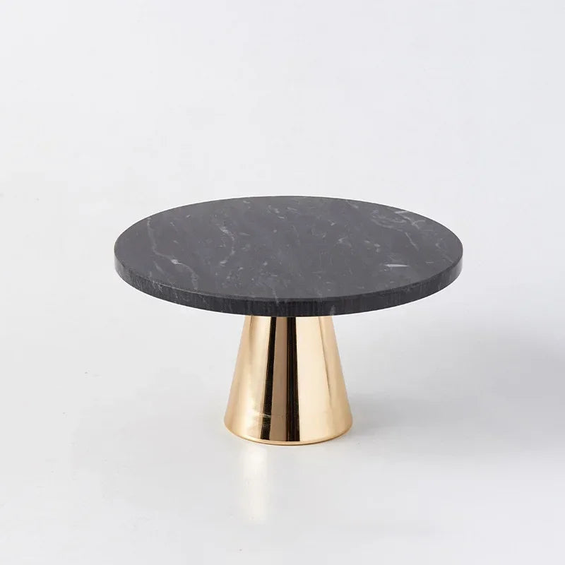Round Marble Aromatherapy Ornament Cosmetics Storage Tray INS Cake Desserts Pizza Holder Wedding Party Hotel Organizer Plate