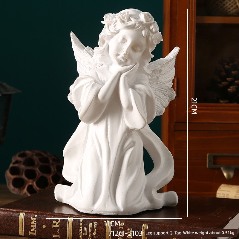 Angel Portrait Sculpture Resin Scandinavian Living Room Decoration