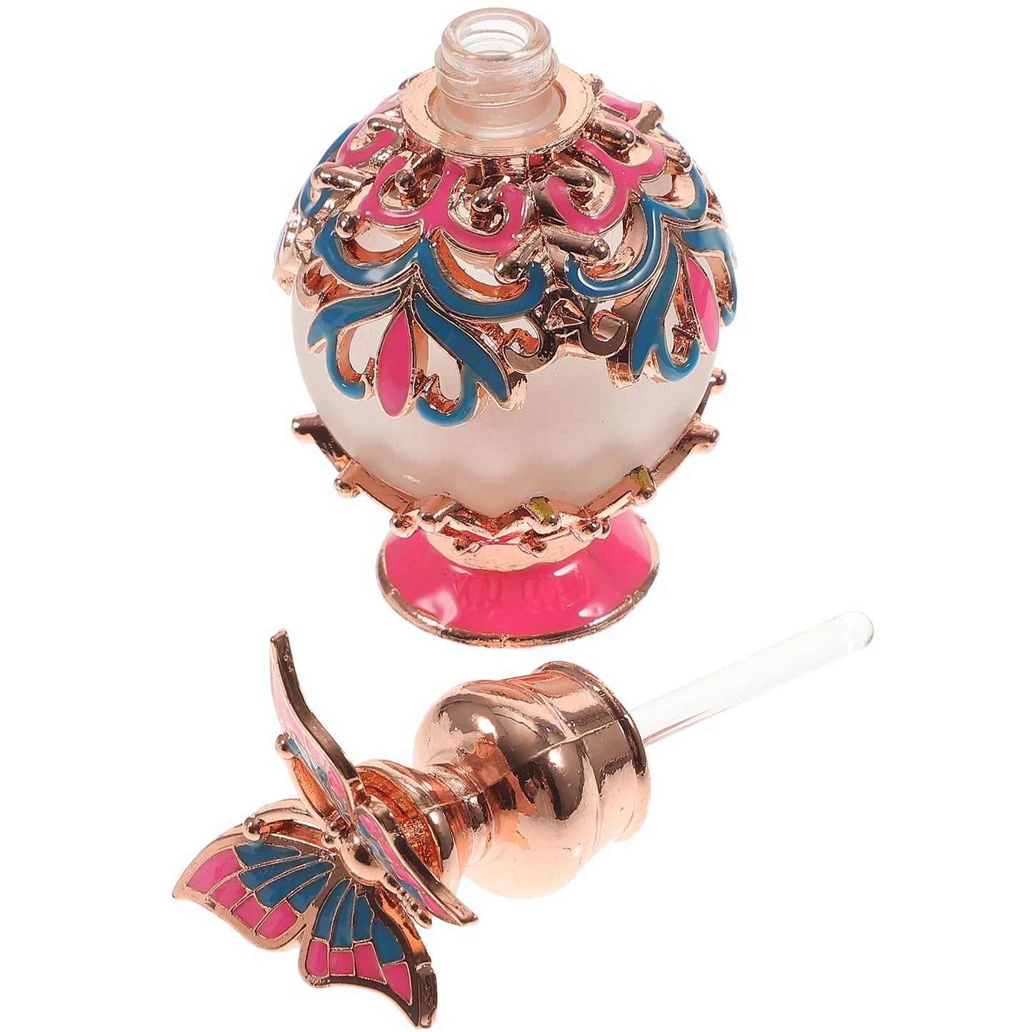 1pc Crystal Glass Essence Sub Bottle Refillable Container Travel Perfume Dispenser Mini Scent Holder Vintage Refillable Bottle