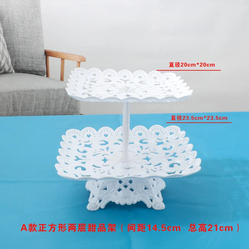 Cake Stand Birthday Cake Rack Display Cupcake Holder Snack Fruit Plate Wedding Party Tray Dessert Table Decoration Kitchen Tools