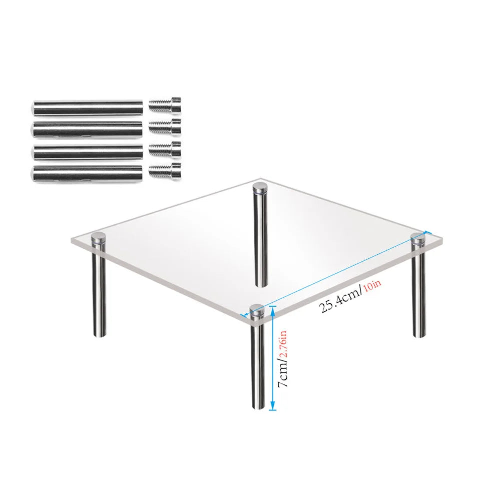 15/20/25/30cm Acrylic Cake Stand Cupcake Stand Dessert Table Display Set For Birthday Wedding Party Household Stand