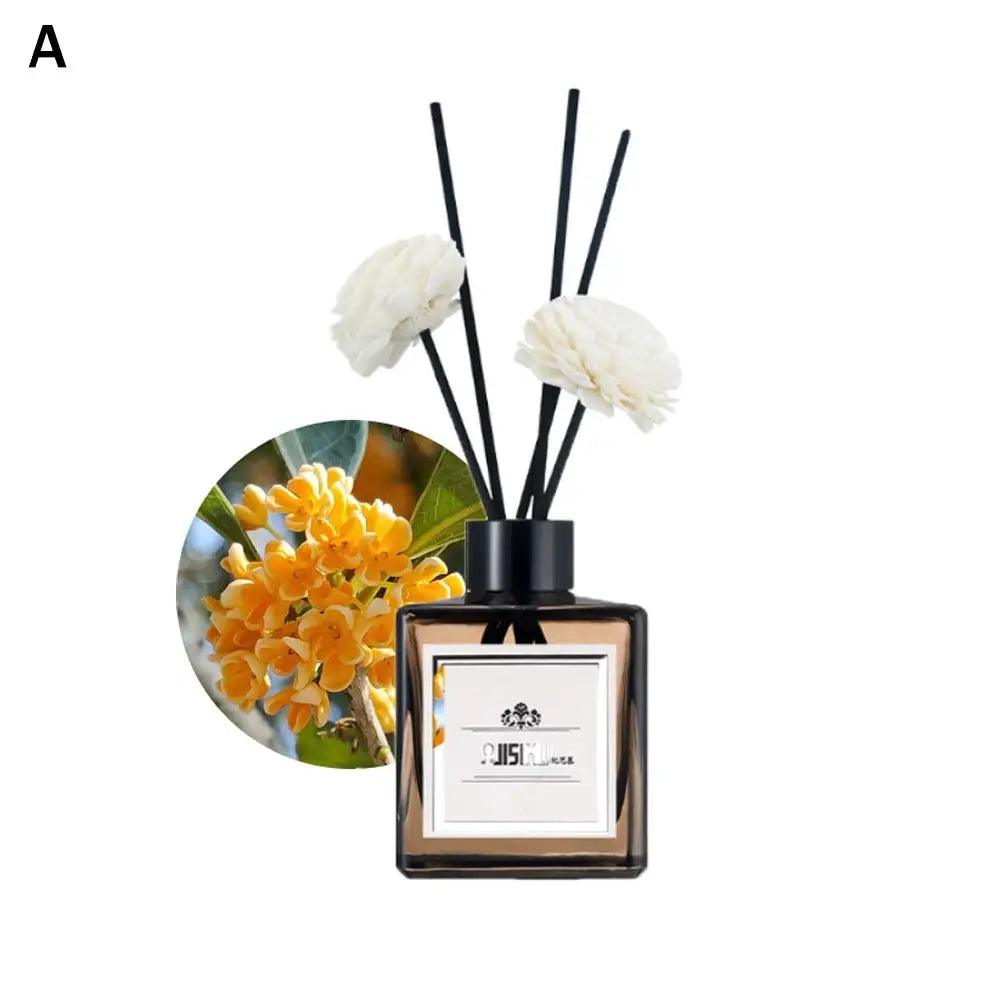 Luxury Reed Diffuser Set Home Decor - Long Lasting Fragrance with Essential Oils, Elegant Glass Bottle for Living Room & Bedroom