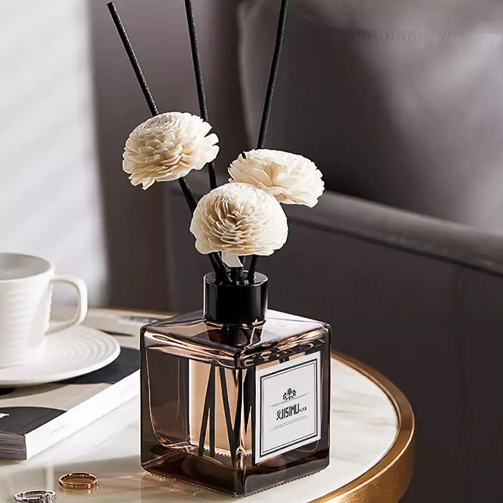 Luxury Reed Diffuser Set Home Decor - Long Lasting Fragrance with Essential Oils, Elegant Glass Bottle for Living Room & Bedroom