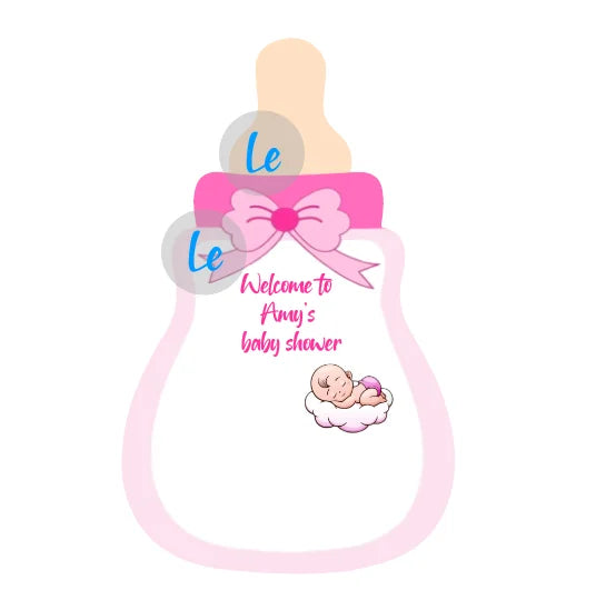 Custom Baby Shower Gift Card For Guests Candy Baptism Invitation Boy Girl Birthday Party Decoration Gender Reveal Supplies DIY