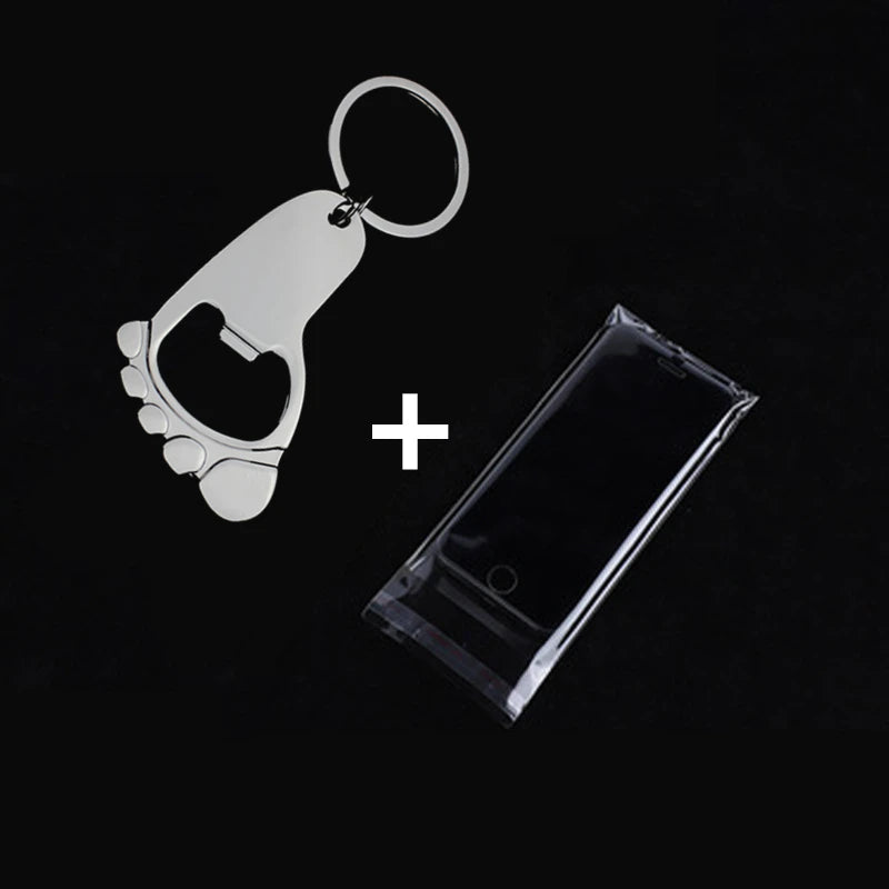 Personalized Baby Foot Favor – Custom Bottle Opener Keychain