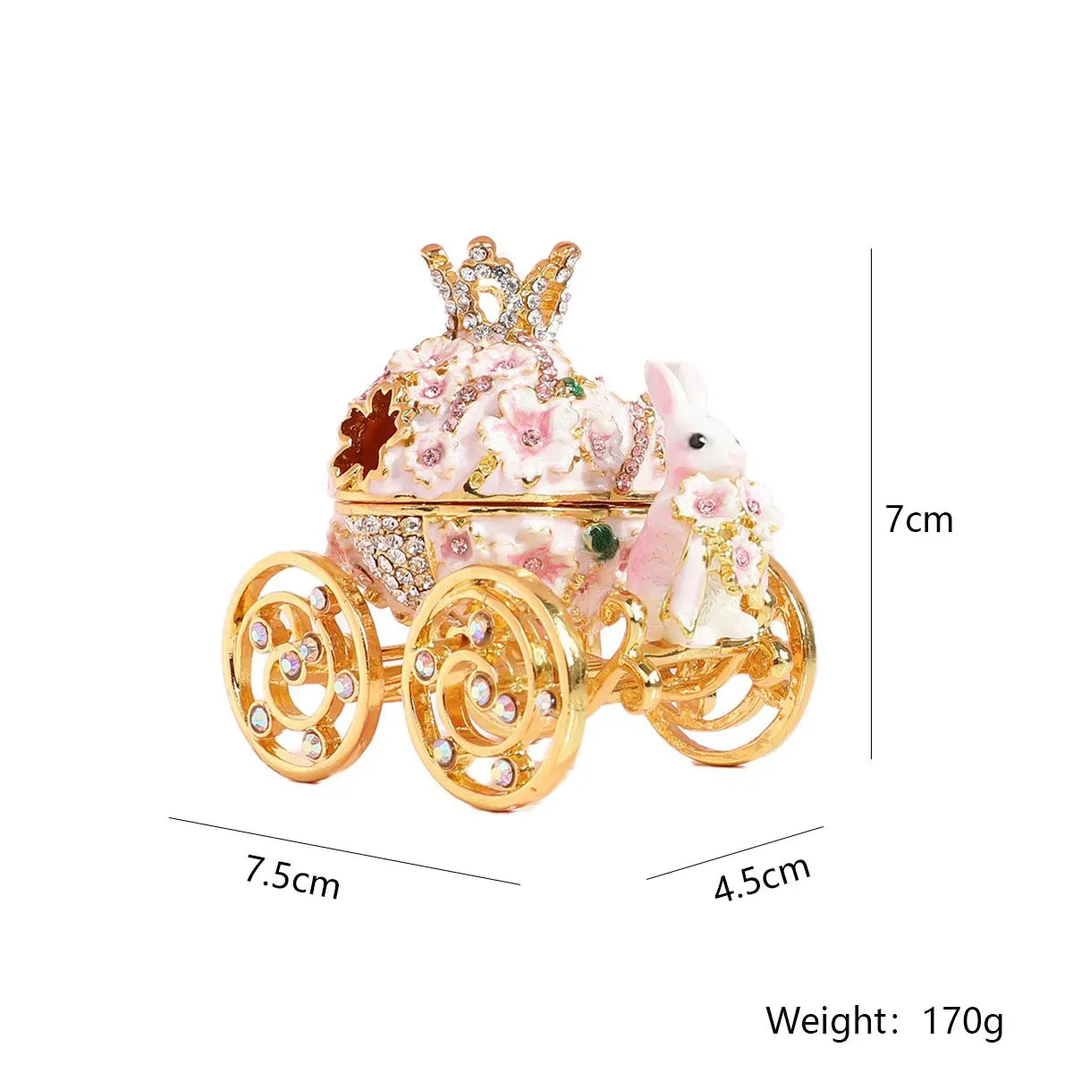 European Creative Jewelry Box Crown Ring Holder Wedding Proposal Gift for Women Earrings Necklace Storage