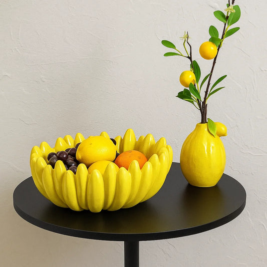 Tableware Ceramic Banana Shaped Storage Tray Durable Exquisite Dessert Plate Creative Fruit Tray Restaurant