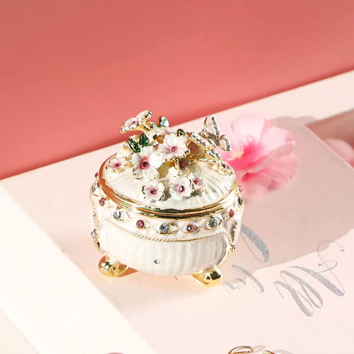 European Creative Jewelry Box Crown Ring Holder Wedding Proposal Gift for Women Earrings Necklace Storage
