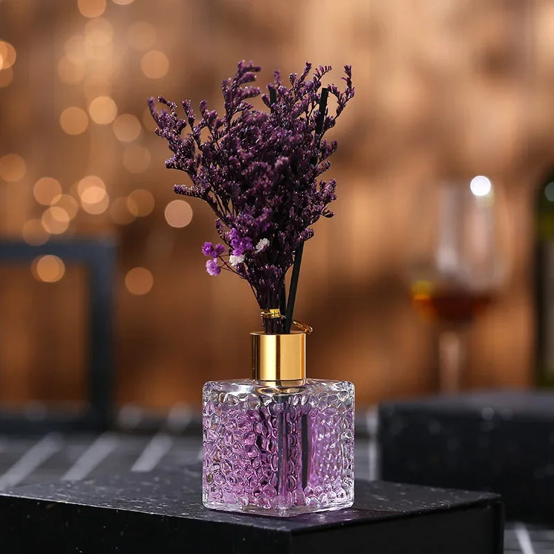 Dried flower reed diffuse air freshener office home fragrance toilet fragrance 80ml