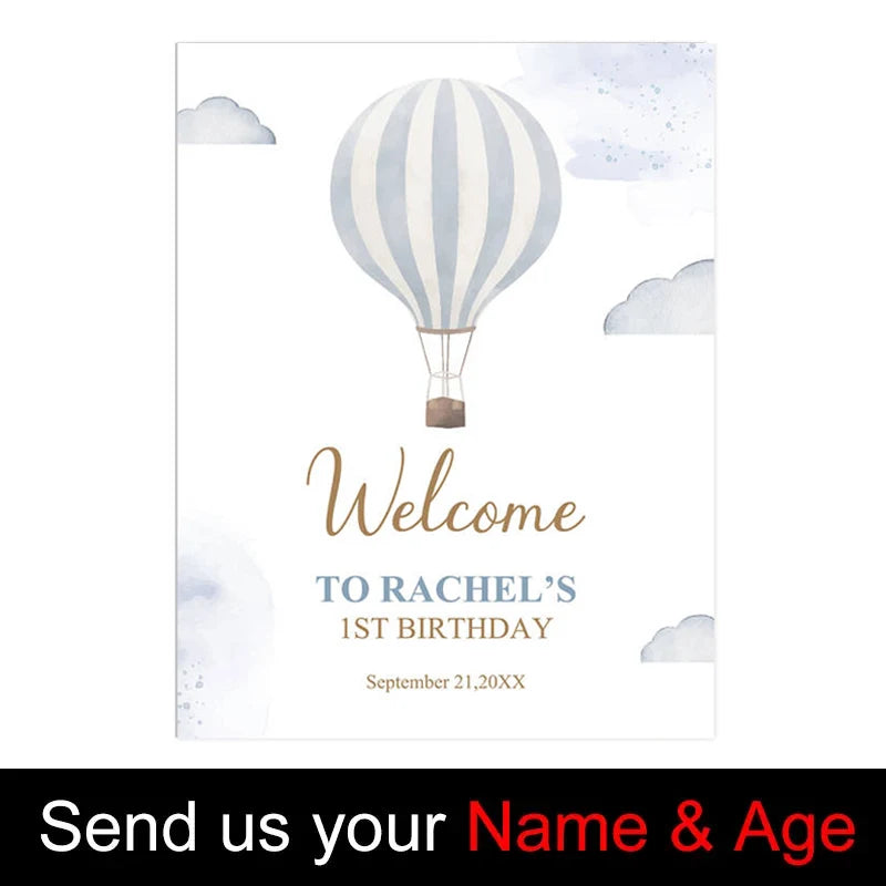 Custom Baby Shower Welcome Sign Board Mosaic Customized Personalized Welcome Baby Shower Sign for Baby Shower Birthday Decoratio