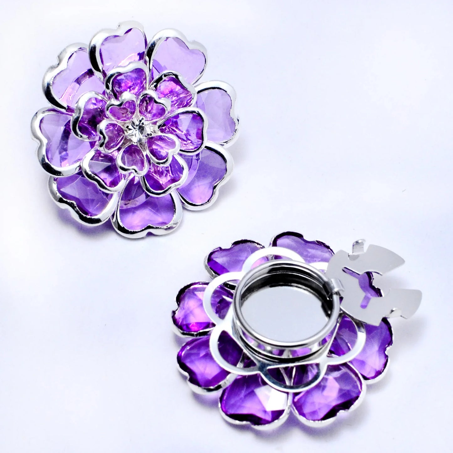 2pcs Korean Style Camellia Enamel Button Cover Cufflinks for woman Men Shirt  Alloy High-end Accessories