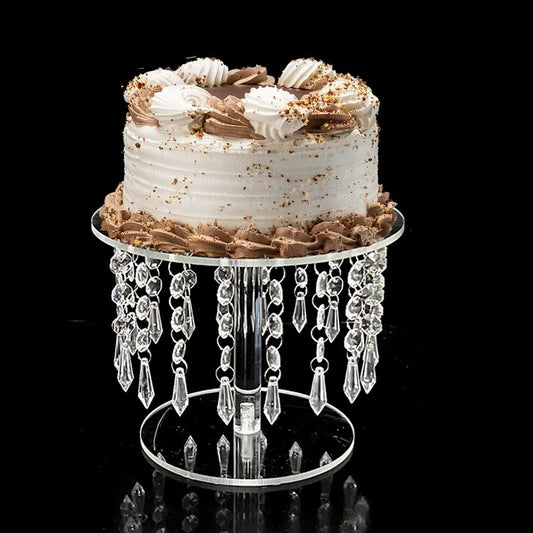 Acrylic Cake Stand Wedding Table Centerpiece Cup Cake Display Shelf Crystal Road Lead For Event Party Decoration