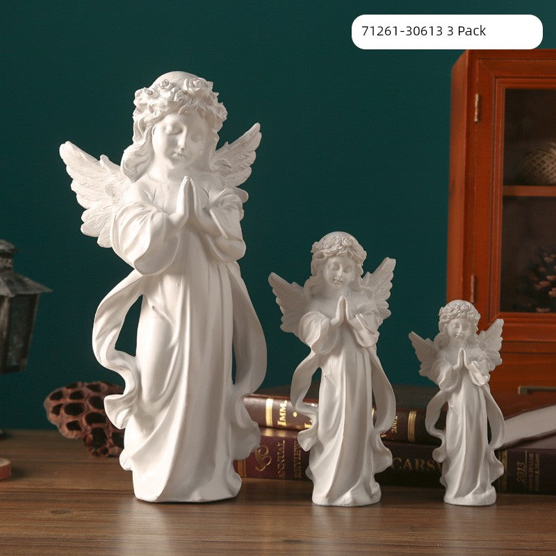 Angel Portrait Sculpture Resin Scandinavian Living Room Decoration