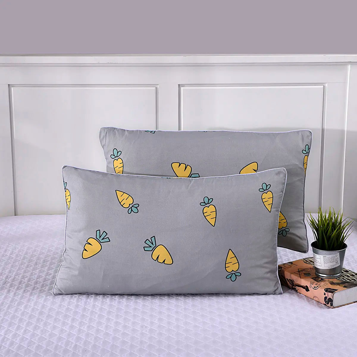 Printed Pillow Case Throw 40x60cm Simple Soft Cozy Skin-friendly Students Bedroom Cover Washable Home Household  Fashion