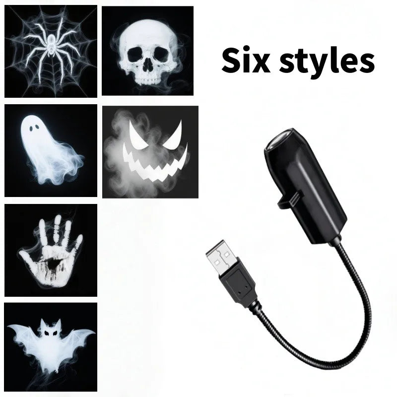 Halloween Ghost & Skull LED Projector Light