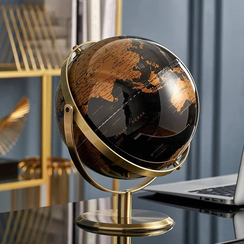 Modern Luxury Metal Globe – Statement Office & Study Décor
