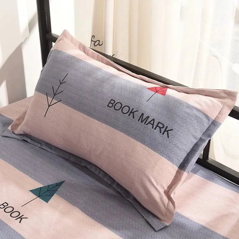 Printed Pillow Case Throw 40x60cm Simple Soft Cozy Skin-friendly Students Bedroom Cover Washable Home Household  Fashion