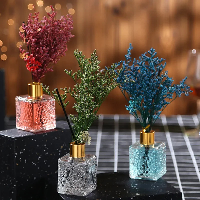 Dried flower reed diffuse air freshener office home fragrance toilet fragrance 80ml