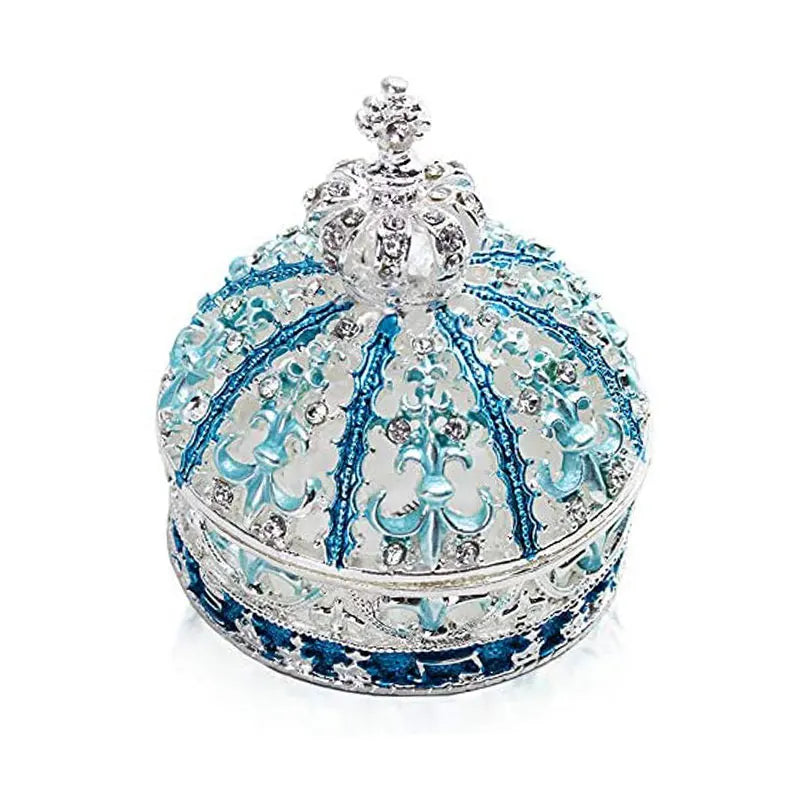 European Creative Jewelry Box Crown Ring Holder Wedding Proposal Gift for Women Earrings Necklace Storage