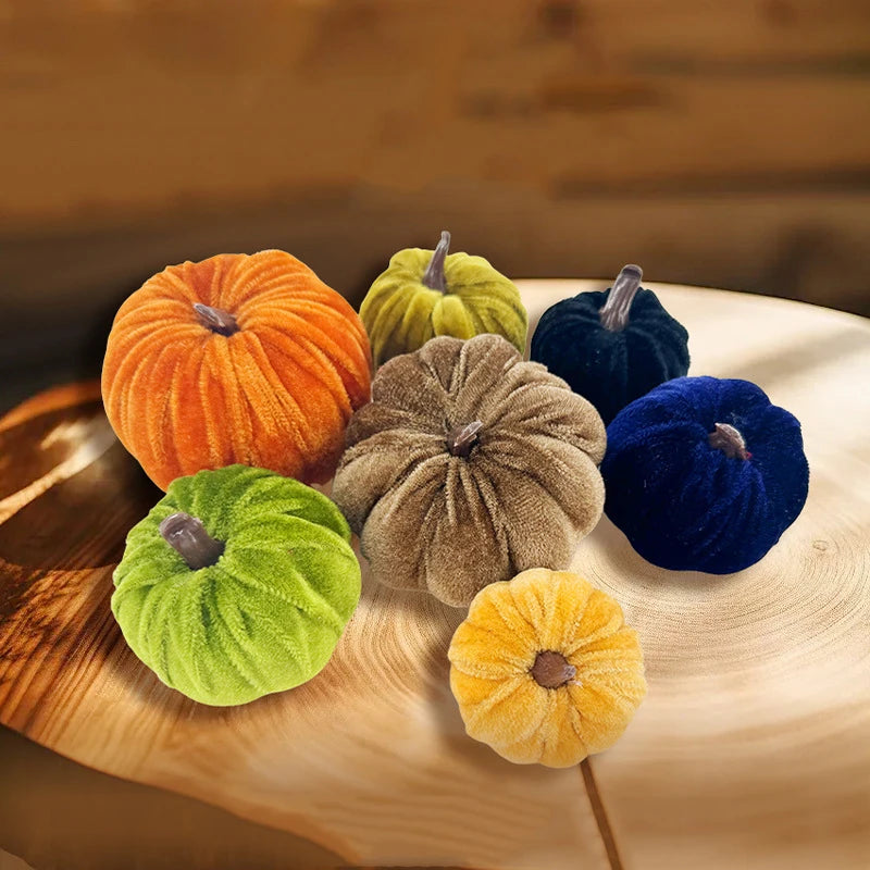 Mini Halloween Pumpkin Decor Set – 5 Pieces