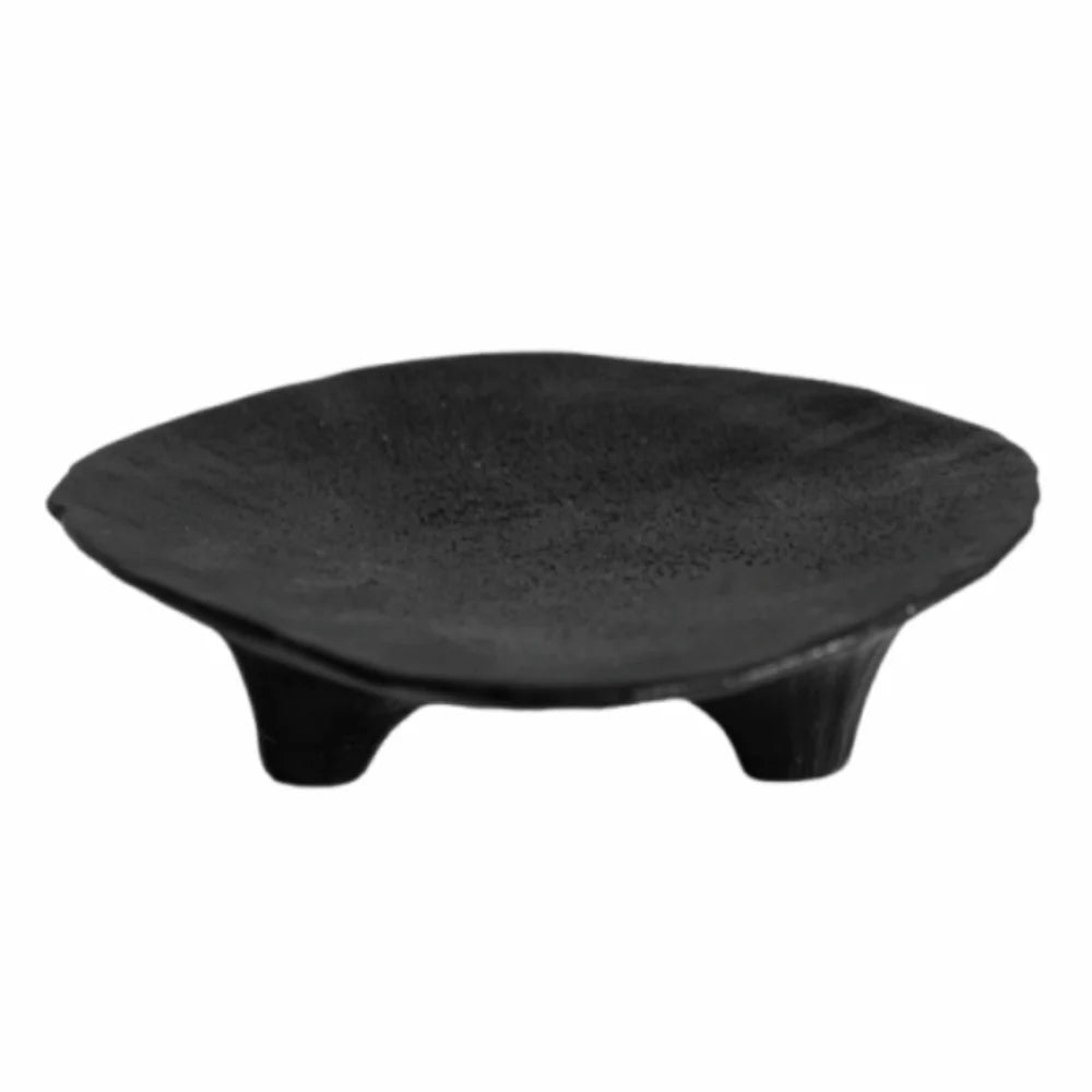 Unique Ceramic Jewelry Storage Tray Creative Irregular Three Legged Tray Portable Simple Desktop Storage Plate Entrance
