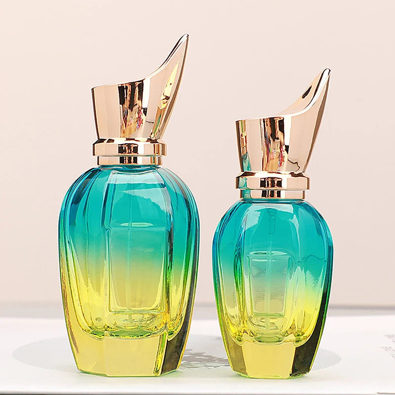 1 Pc Perfume Bottle 30ML 50ML Glass Colorful Large Capacity Perfume Atomizer High Capacity Empty Container Portable Refillable