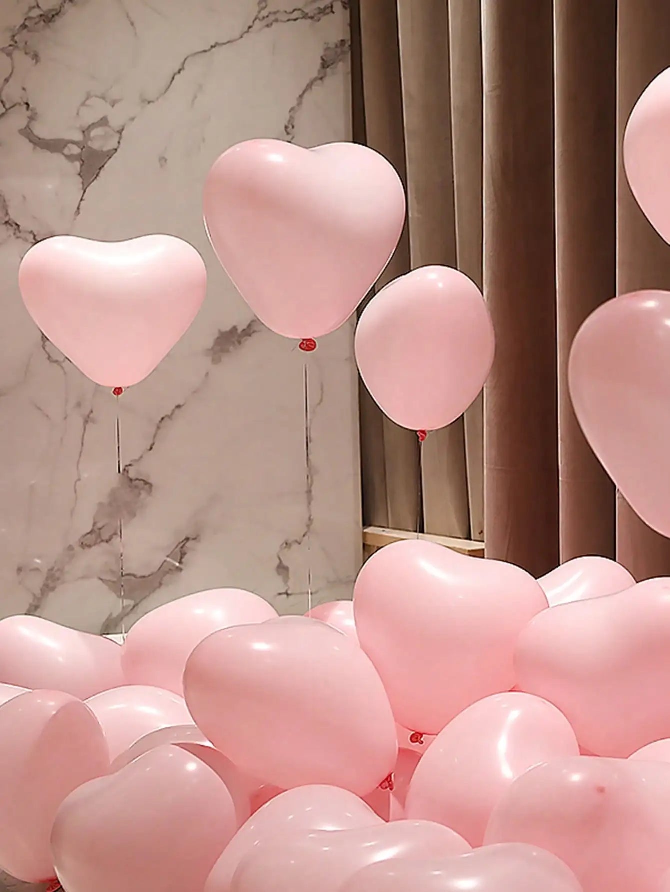 20pcs 10Inch Pink Macarons Heart Shape Latex Balloon Birthday Party Decorations Wedding Valentine's Day Decor Kids Shower Globos