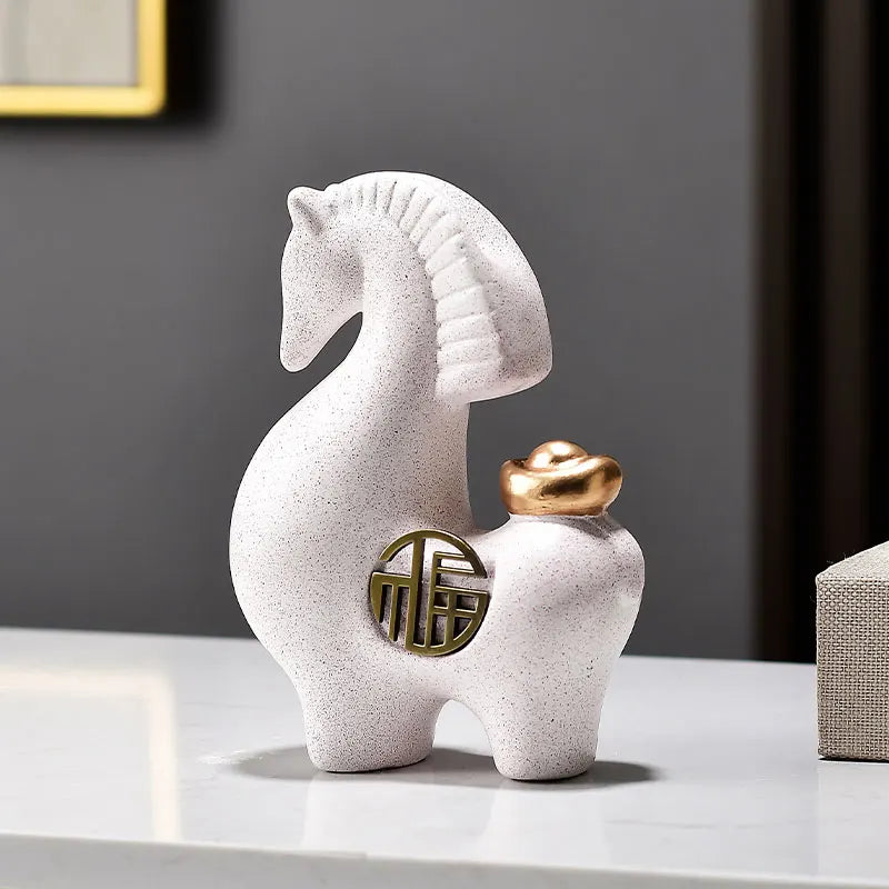 Luxury Ceramic Horse Decor – Modern Gift Piece