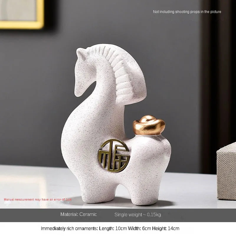 Luxury Ceramic Horse Decor – Modern Gift Piece