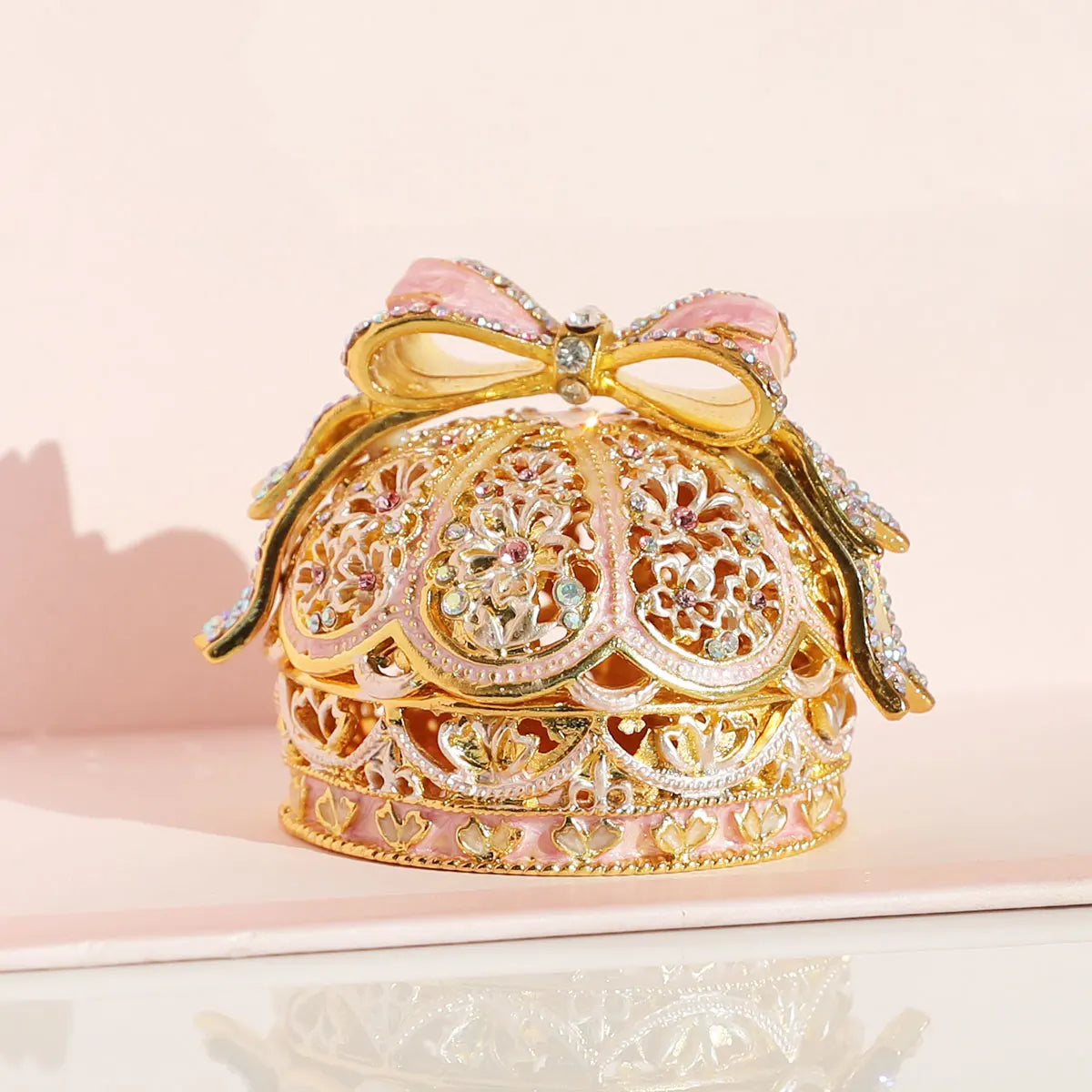 European Creative Jewelry Box Crown Ring Holder Wedding Proposal Gift for Women Earrings Necklace Storage