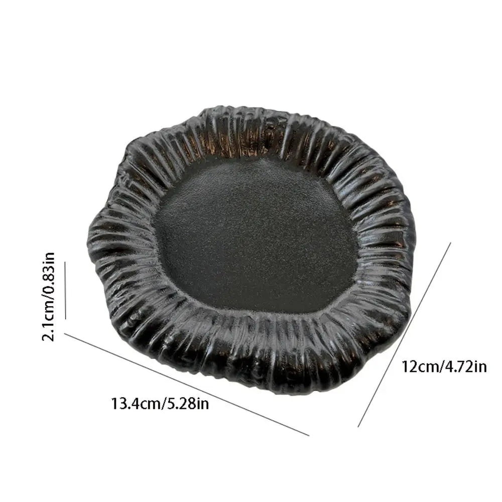 Home Decoration Ceramic Jewelry Storage Tray Irregular Portable Jewelry Display Rack Artistic Creative Storage Plate Home