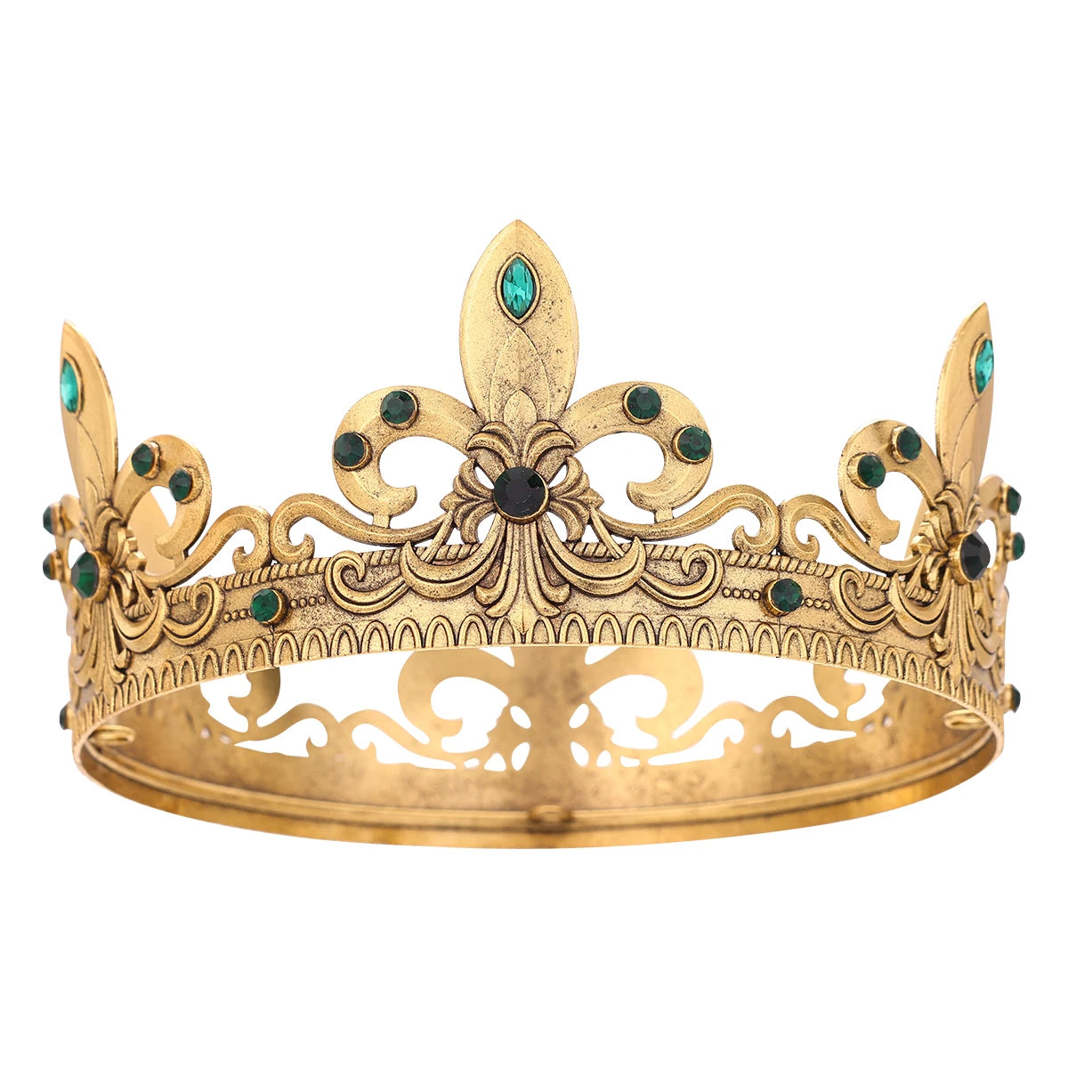 Baroque Vintage Crystal Rhinestone Tiaras And Crowns For Women Bride Queen King Diadems Wedding Hair Accessories Party Pageant