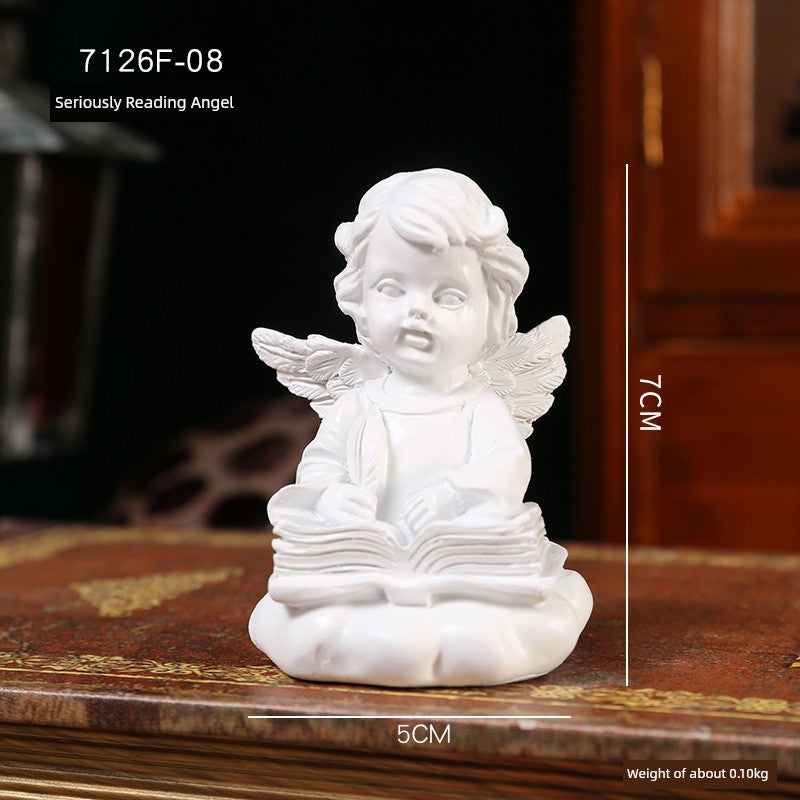 Angel Portrait Sculpture Resin Scandinavian Living Room Decoration