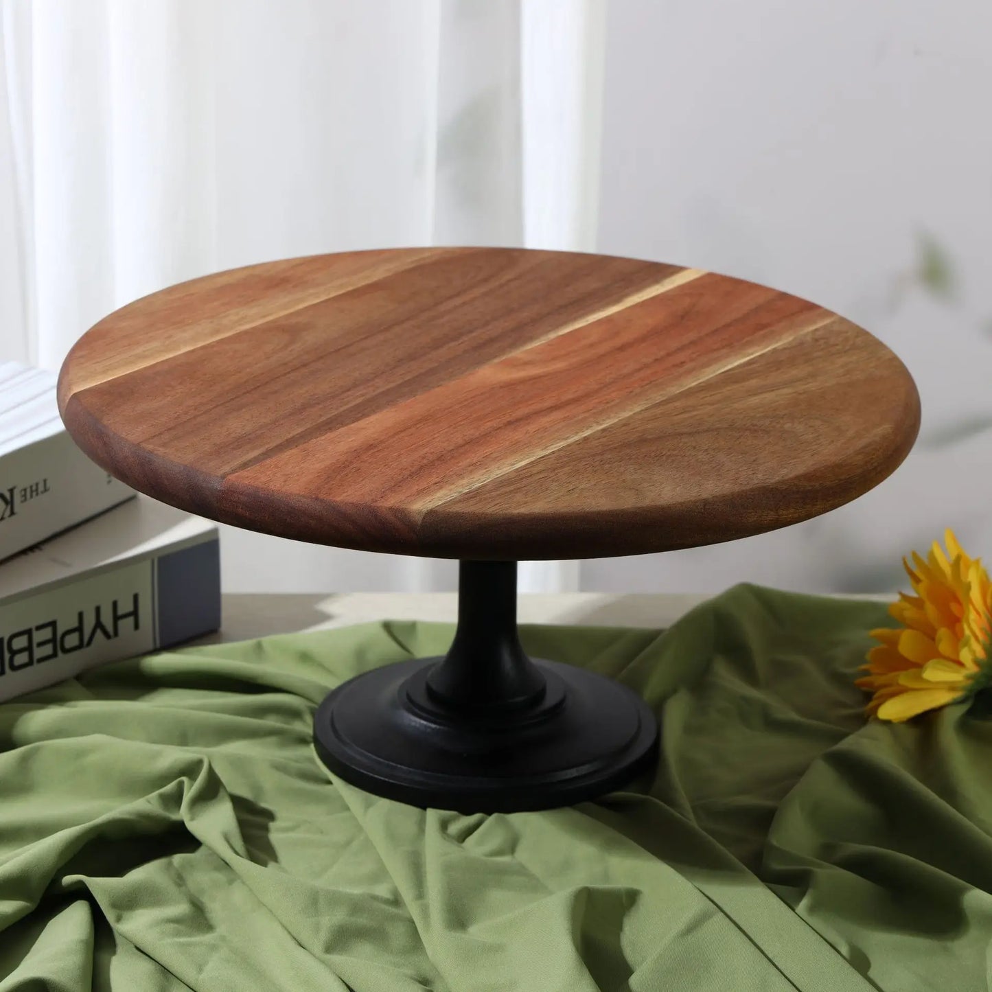 Wooden Tall Tray Dessert Table Dry Fruit Plate Afternoon Tea Snack Cake Plate Display Stand