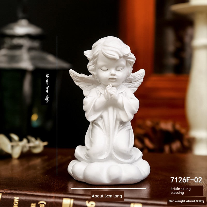 Angel Portrait Sculpture Resin Scandinavian Living Room Decoration