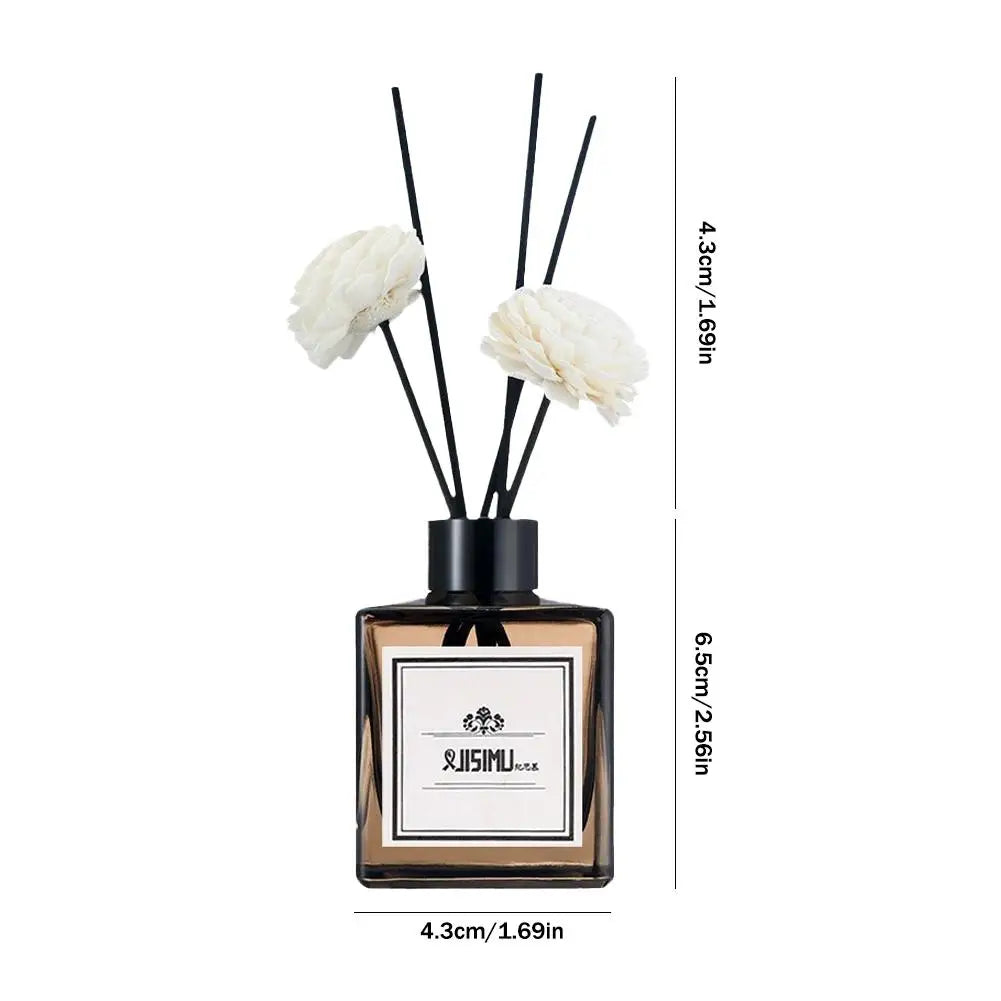 Luxury Reed Diffuser Set Home Decor - Long Lasting Fragrance with Essential Oils, Elegant Glass Bottle for Living Room & Bedroom