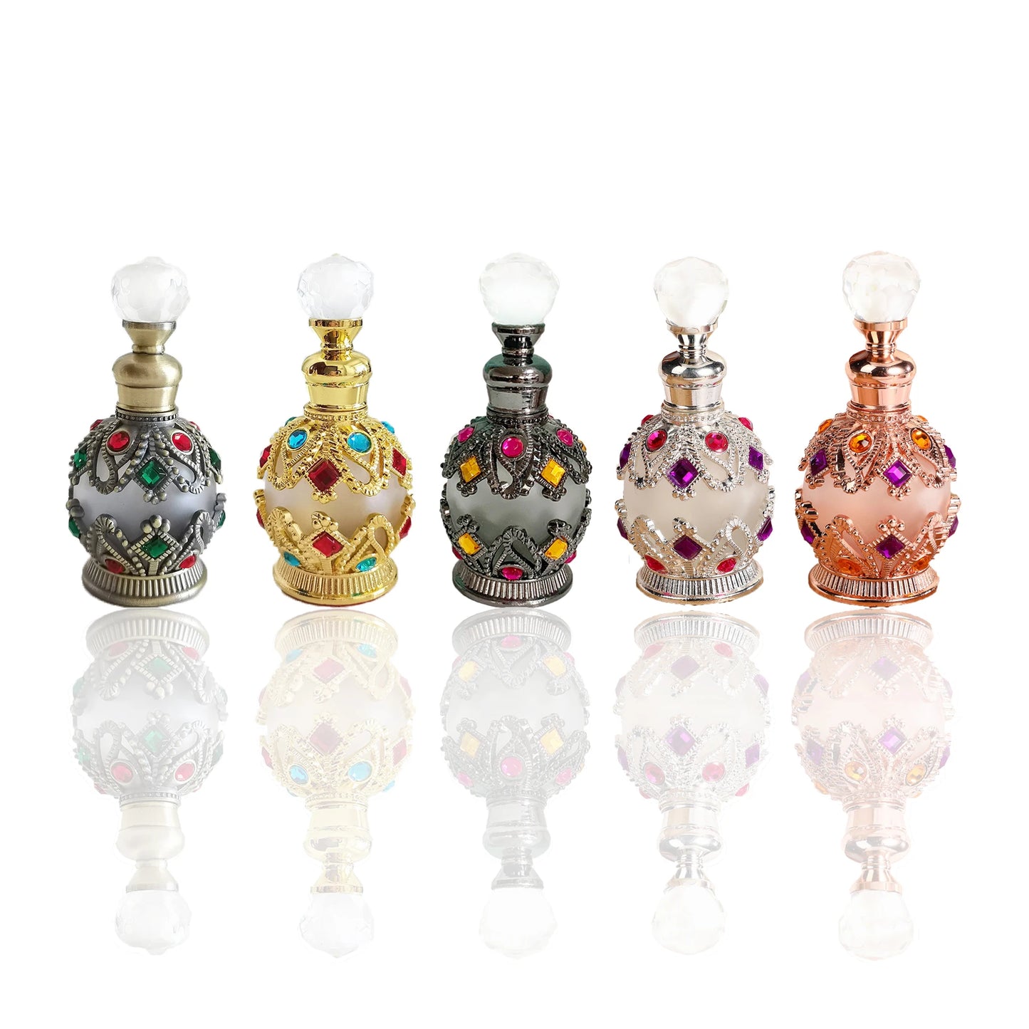 15ML Crystal Vintage Style Perfume Bottle Refillable Perfume Atomizer Perfume Dispensers For Beauty Salon Arab Style