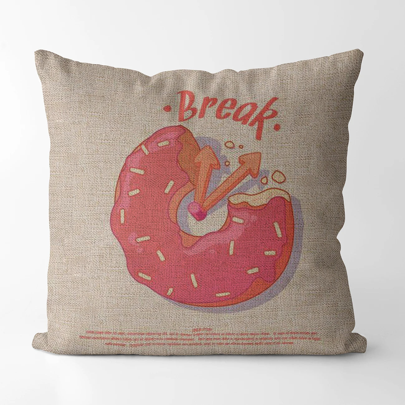 Vintage Pink Square Custom Made Cushion Cover Adult Children  Customize Pillowcase Home Housewarming Birthday Gifts